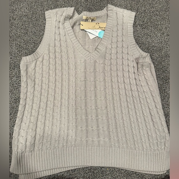 Stitch Fix Sweaters - Sleeveless Cable Knit V-Neck Sweater Vest